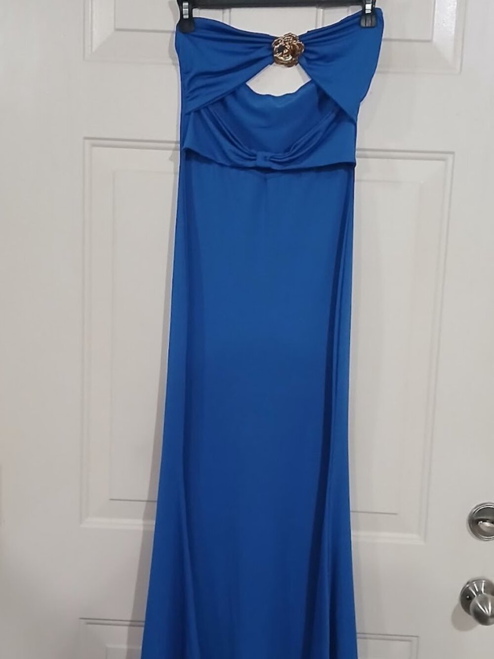 Shein Womens Blue Cut Out Dress